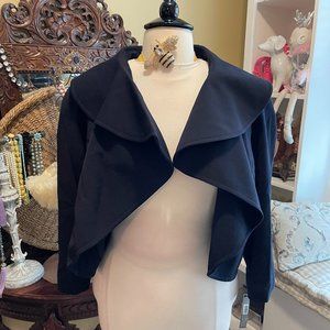 Tahari ASL NWT 22W Blue Retro Style Jacket